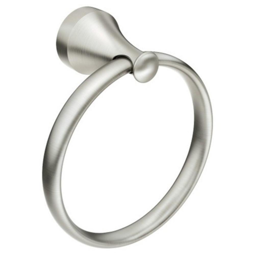 Moen Brushed Nickel Round Closed Towel Ring 