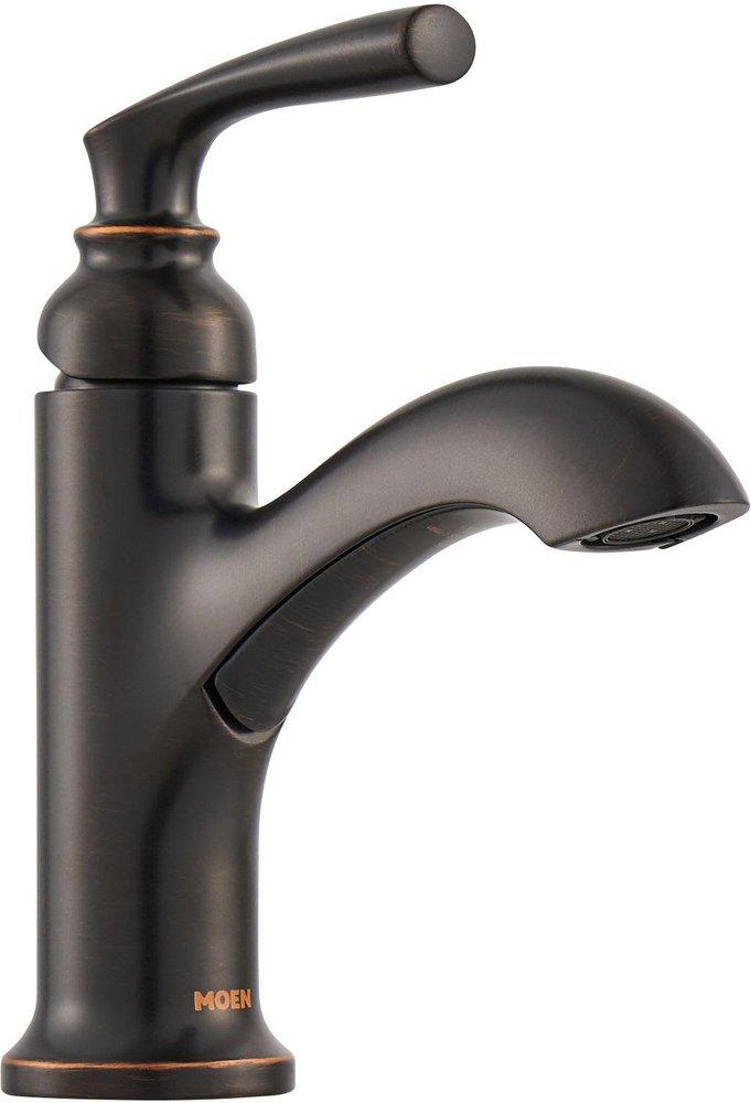 Moen Chrome Single Handle Monoblock Bathroom Sink Faucet 