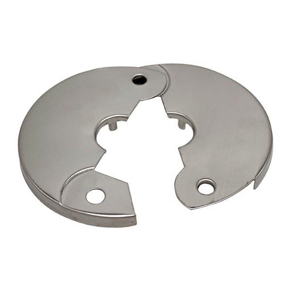 Wal-Rich Chrome Plated 5/8 in. Steel Floor and Ceiling Plate with Spring 