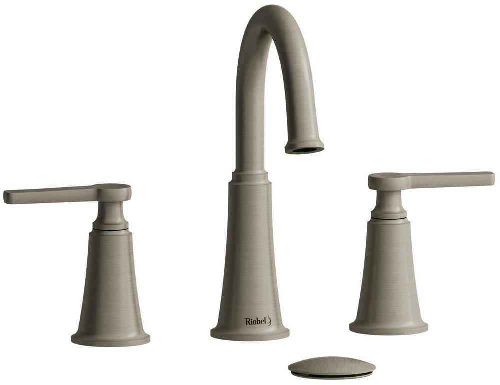 Riobel Brushed Nickel Two Handle Widespread Bathroom Sink Faucet 