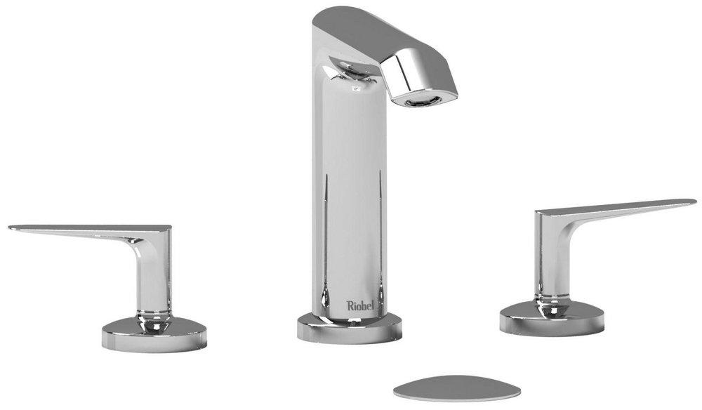 Two Handle Widespread Bathroom Sink Faucet in Chrome 