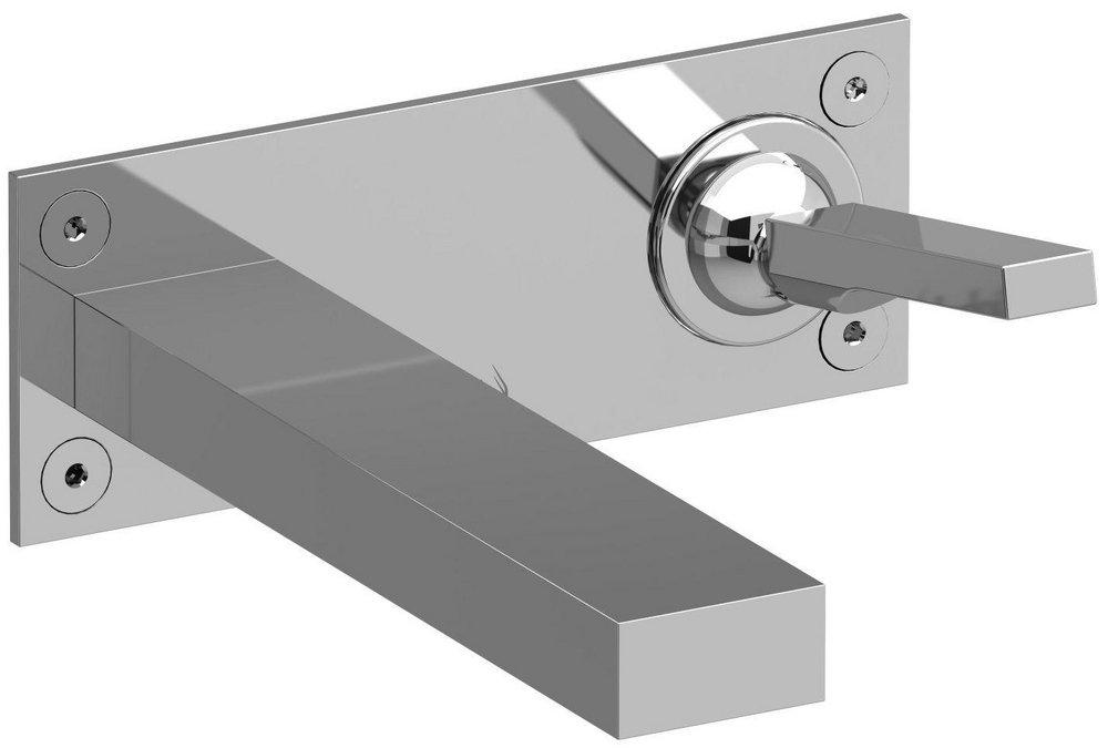 Riobel Chrome Single Handle Wall Mount Centerset Bathroom Sink Faucet 