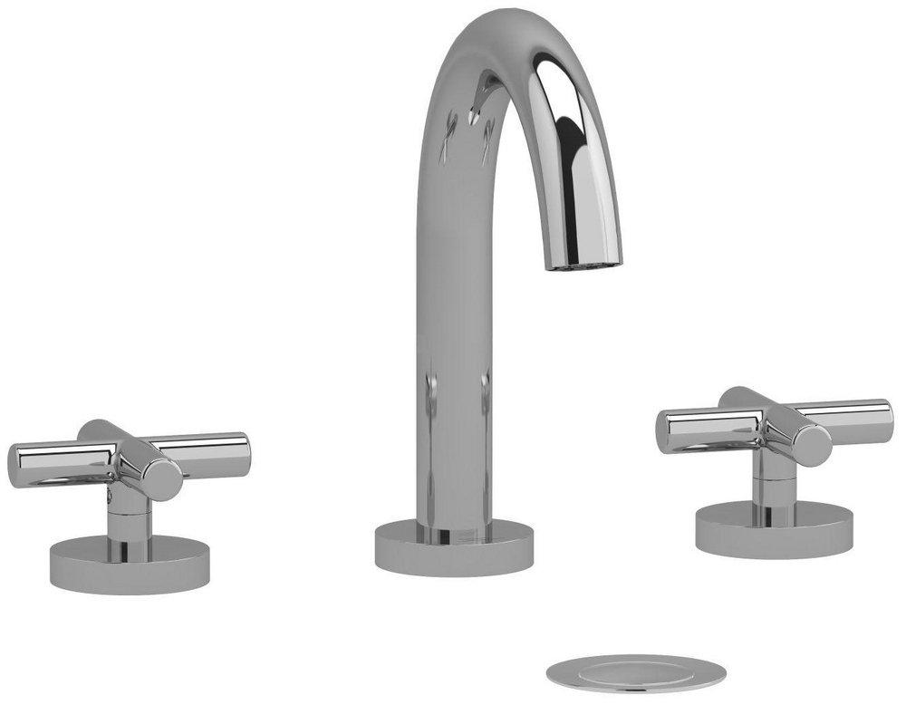 Riobel Chrome Two Handle Widespread Bathroom Sink Faucet 