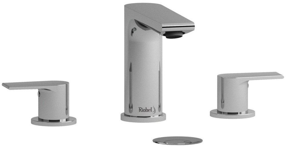 Riobel Chrome Two Handle Widespread Bathroom Sink Faucet 