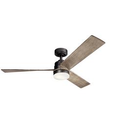 52 in. 63W 3-blade Ceiling Fan in Anvil Iron