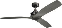 61W 3-Blade Ceiling Fan in Anvil Iron