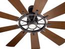 Kichler Lighting Weathered Zinc 65 in. 9-Blade Indoor/Outdoor Ceiling Fan 