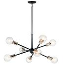 Kichler Lighting Black 38-3/4 in. 8-Light Medium E-26 Base Chandelier 