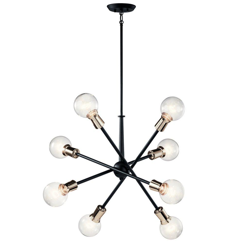 Kichler Lighting Black 38-3/4 in. 8-Light Medium E-26 Base Chandelier 