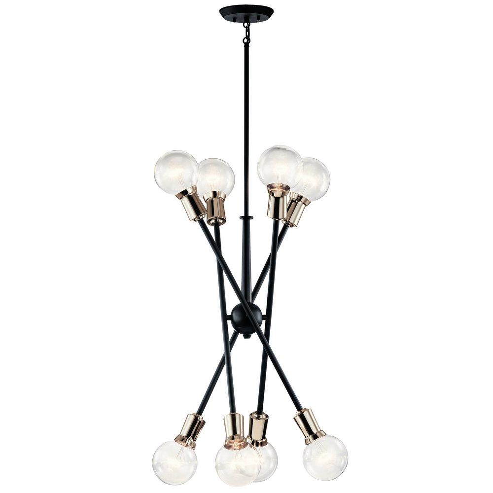 Kichler Lighting Black 38-3/4 in. 8-Light Medium E-26 Base Chandelier 
