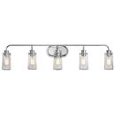 Kichler Lighting Chrome 60W 5-Light Medium E-26 Incandescent Vanity Fixture 