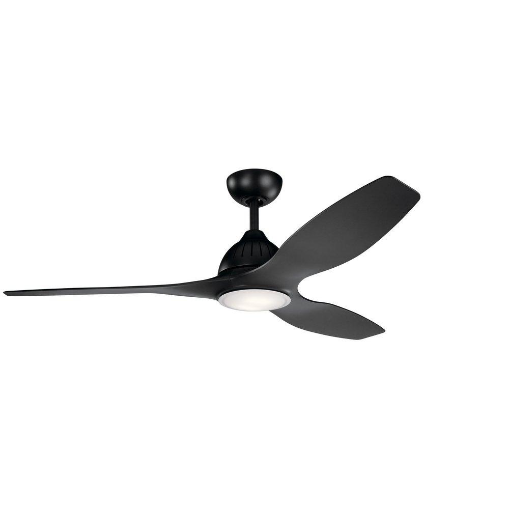 Kichler Lighting Satin Black 72W 1-Light LED Ceiling Fan 