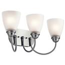 Kichler Lighting Brushed Nickel 10W 3-Light Medium E-26 LED Vanity Fixture 