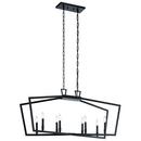 Kichler Lighting Black 60W 8-Light Candelabra E-12 Incandescent Chandelier 