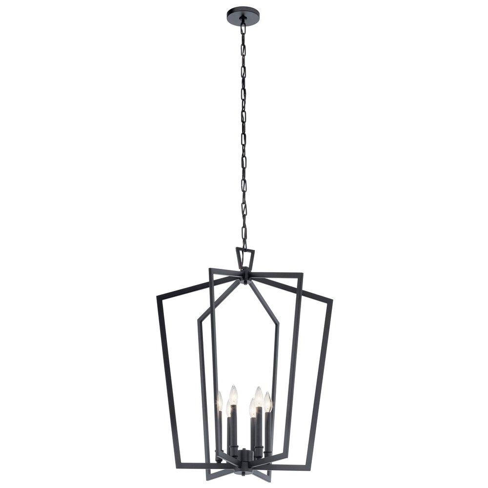 Kichler Lighting Black 60W 6-Light Incandescent Chandelier 