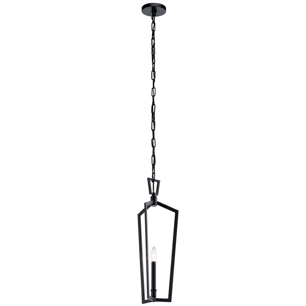 Kichler Lighting Black 60W 1-Light Candelabra E-12 Incandescent Pendant 