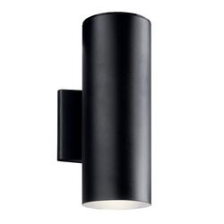 20W 1-Light 12-1/4 in. Outdoor Wall Sconce in Textured Black