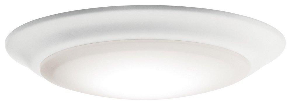 Kichler Lighting White 7-1/2 in. 14W 1-Light LED Flush Mount Ceiling Fixture 