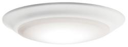 7-1/2 in. 14W 1-Light LED Flush Mount Ceiling Fixture in White
