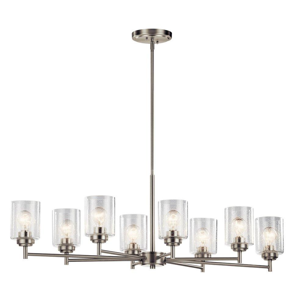 Kichler Lighting Brushed Nickel 75W 8-Light Medium E-26 Incandescent Chandelier 