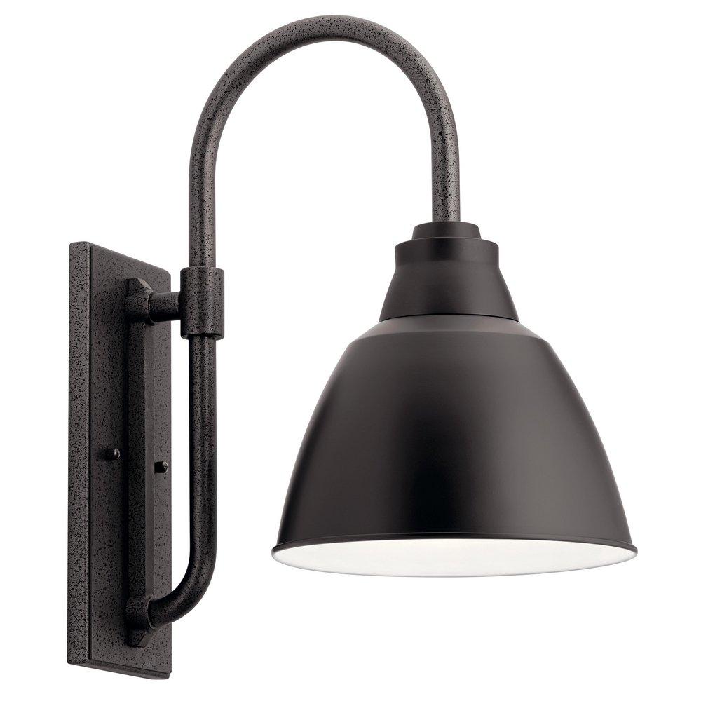 Kichler Lighting Black 150W 1-Light Incandescent Outdoor Wall Sconce 