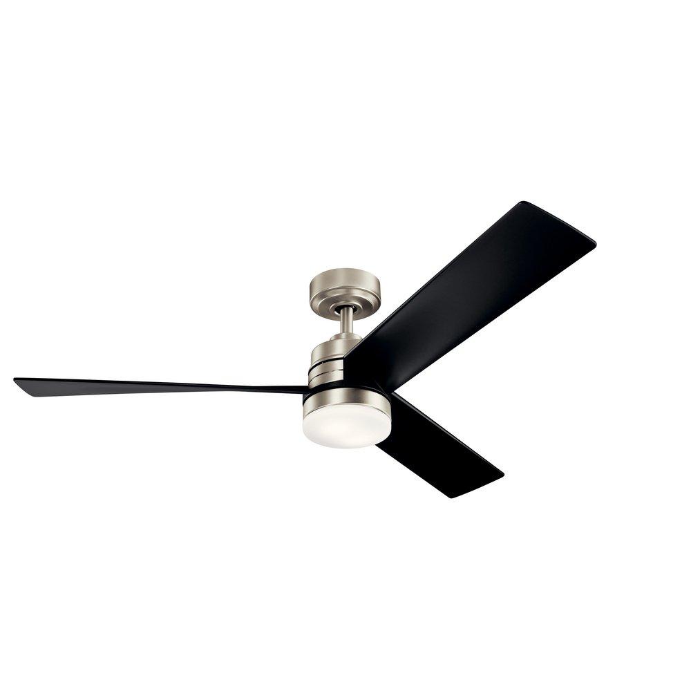 Kichler Lighting Brushed Nickel 63W 1-Light 3-Blade LED Ceiling Fan 