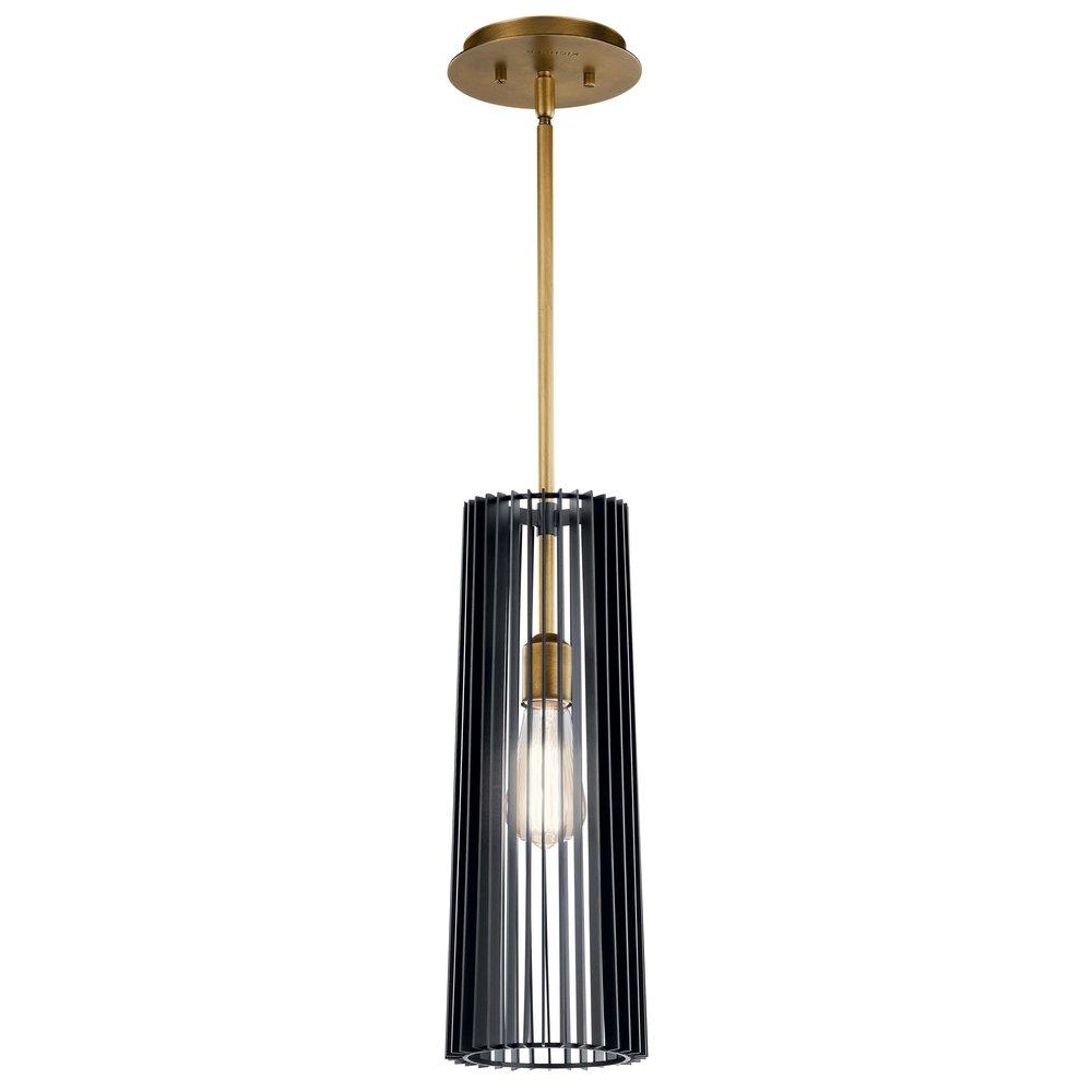 Kichler Lighting Black 75W 1-Light Medium E-26 Incandescent Pendant 