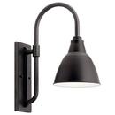 150W 1-Light Medium E-26 Incandescent Outdoor Wall Sconce in Black