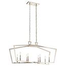 20-1/4 x 12-3/4 in. 60W 1-Tier 8-Light Incandescent Traditional Chandelier in Polished Nickel