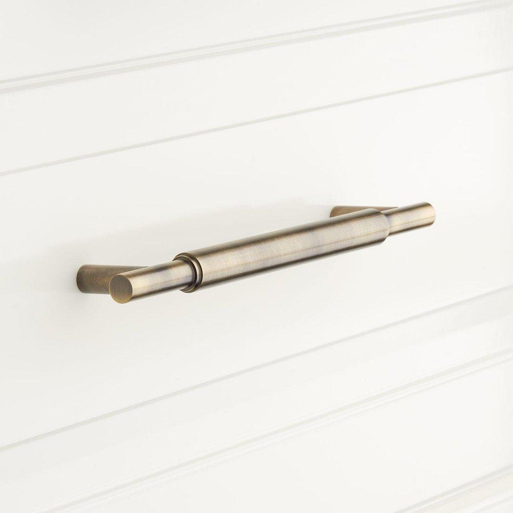 Signature Hardware Polished Nickel 1/2 x 5-1/4 in. Brass Cabinet Pull 