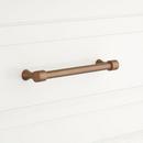 8 in. Center-to-Center Cabinet Pull in Antique Brass