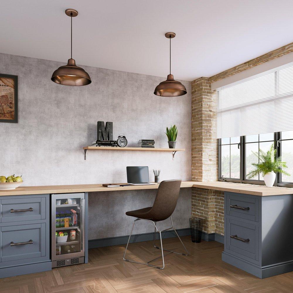 Signature Hardware Antique Brass 1/2 x 8-5/8 in. Brass Cabinet Pull 