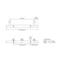 Signature Hardware Satin Brass 1/2 x 7-3/8 in. Brass Cabinet Pull 