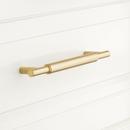Signature Hardware Satin Brass 1/2 x 7-3/8 in. Brass Cabinet Pull 