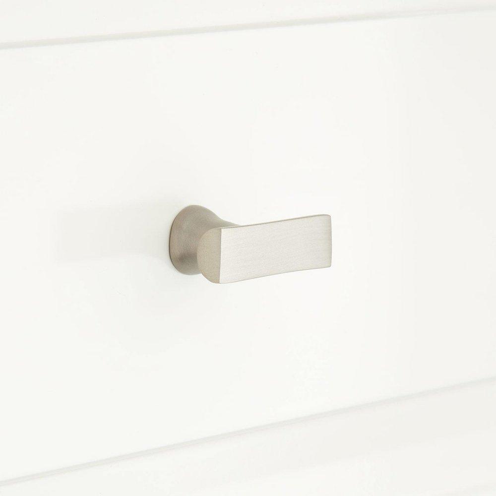 Signature Hardware Brushed Nickel 1-1/2 in. Brass T-shaped Cabinet Knob 