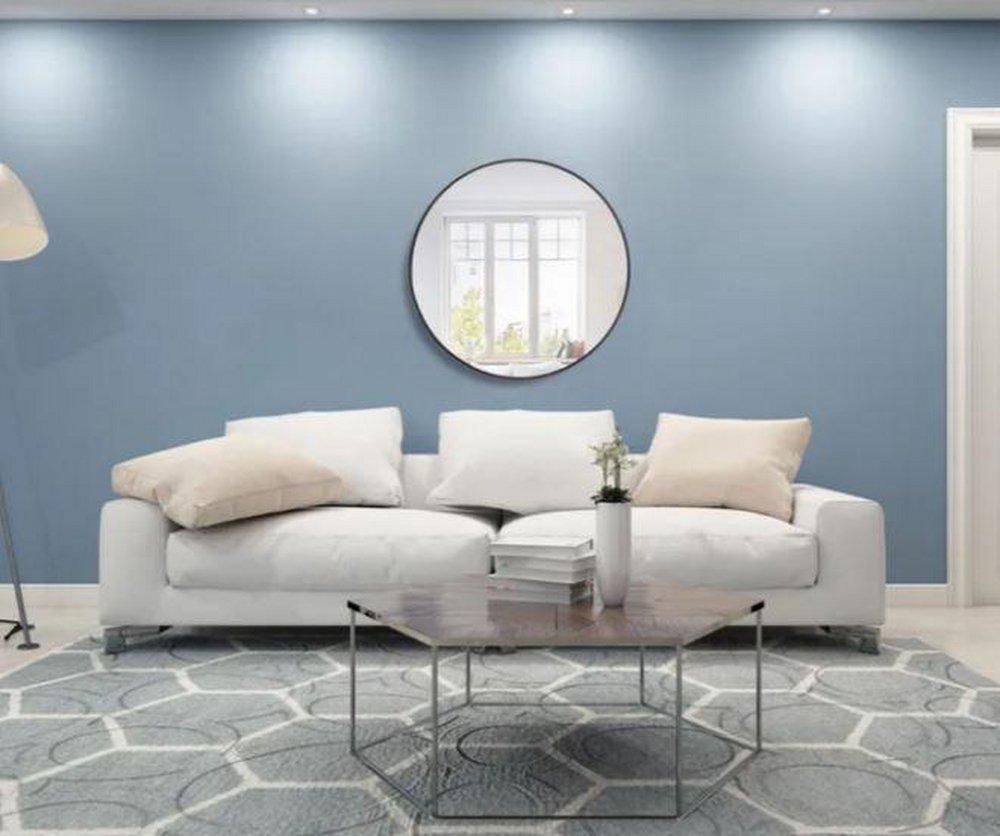 Elegant Lighting Black 1 in. Mirror Round in Blacks 