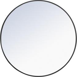 36 x 1 in. Mirror Round in Blacks