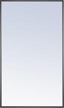 24 x 40 in. Rectangular Framed Mirror in Black