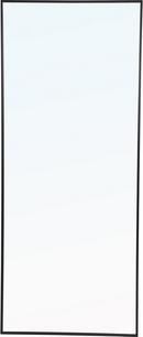 Elegant Lighting Black Metal Frame Rectangular Mirror 