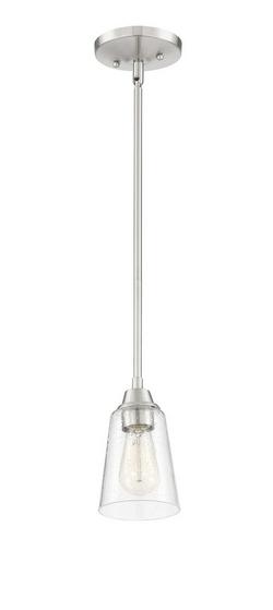 60W 1-Light Medium E-26 Incandescent Pendant in Brushed Polished Nickel