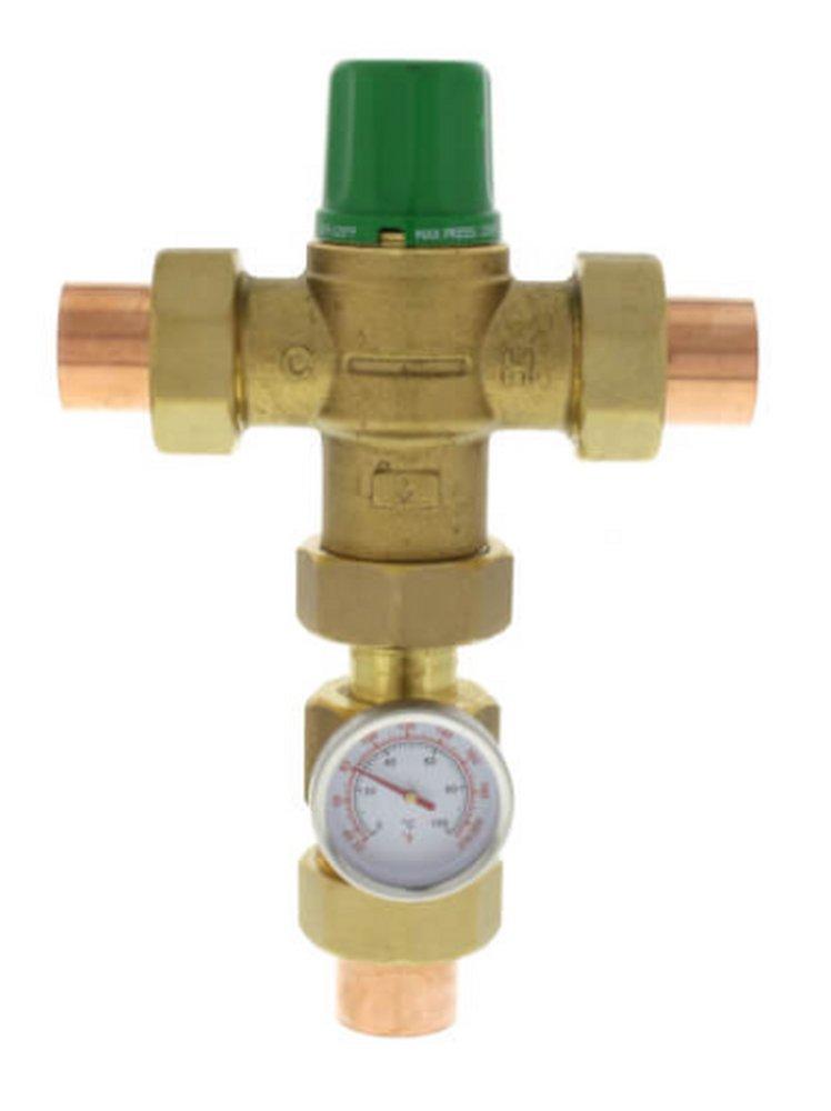 Taco Union Sweat Hydronic Mixing Valve Forged Brass 120 F 