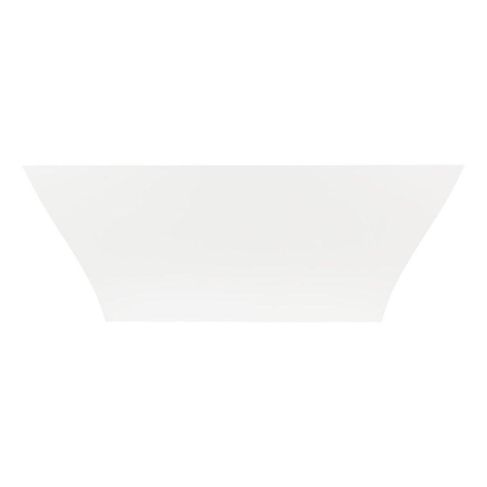 Signature Hardware White 66 x 32 in. Freestanding Bathtub with Center Drain 