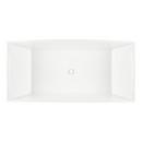 Signature Hardware White 66 x 32 in. Freestanding Bathtub with Center Drain 