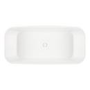 Signature Hardware White 66 x 31 in. Freestanding Bathtub with Center Drain 