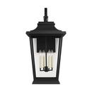 60W 4-Light Candelabra E-12 Incandescent Outdoor Wall Sconce in Textured Black