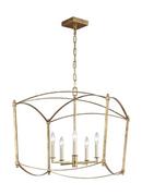 Visual Comfort & Co. Studio Antique Gild 60W 5-Light Candelabra E-12 Incandescent Chandelier 