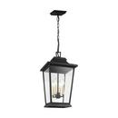 Visual Comfort & Co. Studio Textured Black 60W 4-Light Candelabra E-12 Incandescent Outdoor Pendant 
