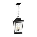 Visual Comfort & Co. Studio Textured Black 60W 4-Light Candelabra E-12 Incandescent Outdoor Pendant 