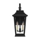 Visual Comfort & Co. Studio Textured Black 60W 2-Light Candelabra E-12 Incandescent Outdoor Wall Sconce 