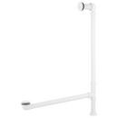 Pop-Up Tub Drain with Swivel Head and Standard Overflow in White Powder Coat